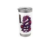 Año Del Dragón Horóscopo Chino Astrología Nacimiento Zodíaco Vaso térmico de acero inoxidable de doble pared