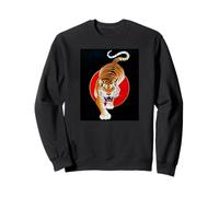 Año del Tigre Año Nuevo Chino Feroz Animal Obra de Arte Sudadera