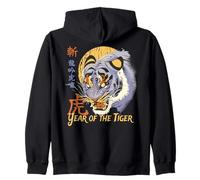 Año del Tigre Zodiaco chino Astrología de Asia Oriental Arte Sudadera con Capucha