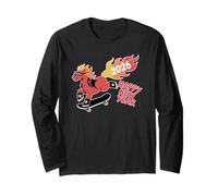 Año Fuego del Caballo - Zodiaco Chino AÑO Nuevo 2026 Manga Larga