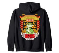 Año Nuevo Chino 2025 Año de la Serpiente Zodiaco Lunar Sudadera con Capucha