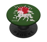 Año Nuevo Chino 2026 Año del Signo del Zodiaco del Caballo de Fuego PopSockets PopGrip Adhesivo