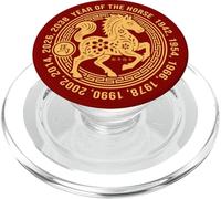 Año Nuevo Chino 2026 Año del Signo del Zodiaco del Caballo de Fuego PopSockets PopGrip para MagSafe