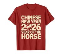 Año Nuevo Chino 2026 Horóscopo Caballo Año Nuevo Lunar Camiseta