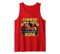 Año Nuevo Chino 2026 Horóscopo Caballo Año Nuevo Lunar Camiseta sin Mangas