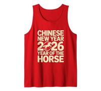 Año Nuevo Chino 2026 Horóscopo Caballo Año Nuevo Lunar Camiseta sin Mangas
