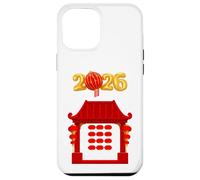 Año Nuevo Chino 2026 Templo Asiático Año Nuevo Lunar Chino Carcasa para iPhone 12 Pro MAX