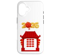 Año Nuevo Chino 2026 Templo Asiático Año Nuevo Lunar Chino Carcasa para iPhone 16