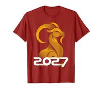 Año Nuevo Chino 2027 Cabra de Fuego el Año de la Cabra 2027 Camiseta