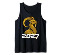 Año Nuevo Chino 2027 Cabra de Fuego el Año de la Cabra 2027 Camiseta sin Mangas