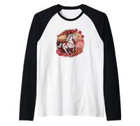 Año Nuevo Chino del Caballo 2026 Festival Lunar Camiseta Manga Raglan