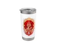 Año Nuevo Lunar 2025 Año De La Serpiente Zodíaco Chino Vaso térmico de acero inoxidable de doble pared