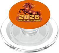 Año Nuevo Lunar 2026 Horóscopo Caballo de Fuego Astrología Arte PopSockets PopGrip para MagSafe