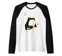 Año Nuevo Rana Grumpy Funny Kawaii Japonés Camiseta Manga Raglan