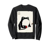 Año Nuevo Rana Grumpy Funny Kawaii Japonés Sudadera