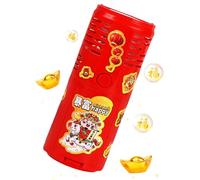 Año nuevo y máquina | With Lights Electric Automatic Rechargeable Toy | Bubble Maker Party Favors | for Adults Kids Family Friends Boys Girls