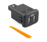 ANODZU Conector de carga auxiliar USB dual AUX para Buick Enclave Envision Regal, apto para Cadillac XT5 XTS, apto para Chevrolet Bolt Colorado Equinox Malibu Silverado Traverse, apto para GM Canyon