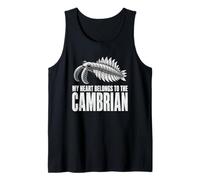 Anomalocaris My Heart Belongs Humor de Criatura Marina prehistórica Camiseta sin Mangas