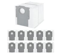 ANOMM 12PCS Bolsas Aspiradora, Bolsas de Repuesto para Roborock Qrevo Pro/para Qrevo MaxV/para Qrevo S/para Qrevo Master/para S8 MAX Ultra, Gran Capacidad Accesorios de Repuesto