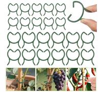ANOMM 210 PCS Clips Para Plantas, Pinzas para Plantas Jardín Reutilizable, Abrazaderas de Plástico Para Plantas, Pinzas de Soporte P Ara Asegurar el Tallo (L&M)