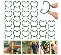 ANOMM 210 PCS Clips Para Plantas, Pinzas para Plantas Jardín Reutilizable, Abrazaderas de Plástico Para Plantas, Pinzas de Soporte P Ara Asegurar el Tallo (M)