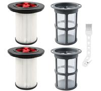 ANOMM 2PCS Filtros HEPA de Aspiradora para Bosch Unlimited Gen2 Serie 8, con 2 Cubierta de Malla y Cepillo Limpieza, Filtro Cartucho Lavables y Reutilizables, Cartucho para Bosch 12036642 12023349
