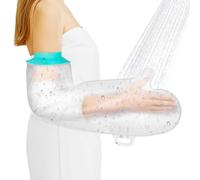 ANOMM Protector Escayola Brazo Adulto, Funda Impermeable de Silicona Suave Comoda para Ducha, Bolsa Hermetica Reutilizable para Cubrir Vendajes, Yeso, Heridas (Antebrazo)