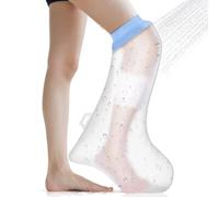 ANOMM Protector Escayola Pierna Adulto, Funda Impermeable de Silicona Suave Comoda para Ducha, Bolsa Hermetica Reutilizable para Cubrir Vendajes, Yeso, Heridas (Becerro)