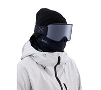Anon Gafas WM3 + lente adicional + máscara facial MFI® - Ajuste de puente bajo, marco: ahumado, lente: Percibe ónix soleado (6% / S4), lente de repuesto: percibe violeta variable (34% / S2)