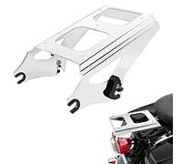 ANONEMOTO Portaequipajes, Soporte Desmontable de Montaje para Dos Unidades, Compatible con Harley Davidson 2009-2013 CVO Street Glide Road Glide Road King Electra Glide Standard FLHT, Color Negro