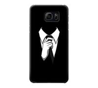 Anonymous Man in Black Suit Funda Carcasa Case para Samsung Galaxy Note 5