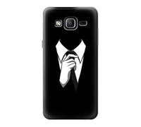 Anonymous Man in Black Suit Funda Carcasa Case para Samsung Galaxy On5