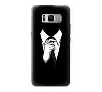Anonymous Man in Black Suit Funda Carcasa Case para Samsung Galaxy S8 Plus