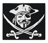 Anonymous pirata pirata bandera pirata de Bay Hacker Anarchy Punk Biker parche Pegatinas