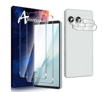 Anoowkoa 2+2 Piezas para Sony Xperia 10 VIII Protector de Pantalla | Cristal Templado Pantall Protector de Lente de Cámara,Entera Antihuellas elícula protectora de vidrio templado