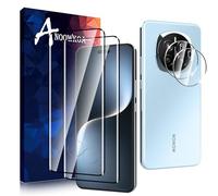 Anoowkoa 2 Pack para Honor Magic7 Pro/Honor Magic 7 Pro 5G Protector de Pantalla + 2 Pack Protector de Lente de Cámara, protector de pantalla de vidrio templado, película protectora