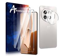 Anoowkoa 2 Pack para OnePlus 13R 5G Protector de Pantalla + 2 Pack Protector de Lente de Cámara, protector de pantalla de vidrio templado, película protectora