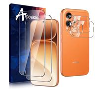 Anoowkoa 2 Piezas para Honor 600 5G Protector de Pantalla + 2 Piezas Protector de Lente de Cámara, protector de pantalla de vidrio templado, película protectora