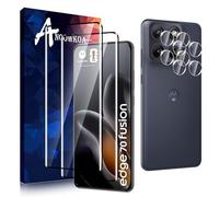 Anoowkoa 2 Piezas para Motorola Moto Edge 70 Fusion Protector de Pantalla + 2 Piezas Protector de Lente de Cámara, protector de pantalla de vidrio templado, película protectora
