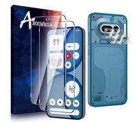 Anoowkoa 2 Piezas para Nothing Phone 4a/Nothing Phone (4a) Protector de Pantalla + 2 Piezas Protector de Lente de Cámara, protector de pantalla de vidrio templado, película protectora