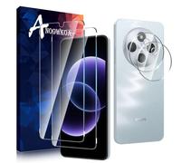 Anoowkoa 2 Piezas para Xiaomi Redmi 17C/Redmi 14C/Poco C75 4G Protector de Pantalla + 2 Piezas Protector de Lente de Cámara, protector de pantalla de vidrio templado, película protectora