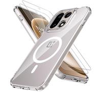 Anoowkoa Funda Magnética para OnePlus 15 con 2 Piezas Cristal Templado Protector de Pantalla,Compatible con Magsafe,Anti-Arañazos，Adecuado para OnePlus 15,Transparente