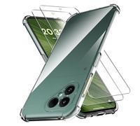 Anoowkoa Funda para Fairphone 6+ 2 Pack Fairphone 6 Protector de Pantalla Carcasa Protectora la Cámara Antigolpes Transparente con Cojín Esquina Parachoques Case Cover