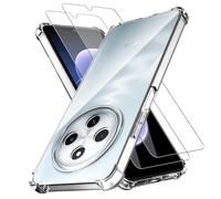 Anoowkoa Funda para Xiaomi Redmi 17C/Redmi 14C/Poco C75 4G + 2 Piezas Redmi 17 C Protector de Pantalla Carcasa Protectora la Cámara Antigolpes Transparente con Cojín Esquina Parachoques Case Cover
