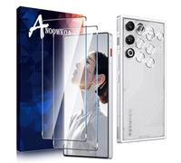 Anoowkoa Paquete de 2 protectores de pantalla para RedMagic 11 Air + [2 unidades] Protector de lente de cámara Red Magic 11 Air de vidrio templado. Dureza 9H. Soporta desbloqueo de huellas dactilares