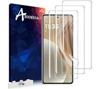 Anoowkoa Paquete de 3 protectores de pantalla diseñados para Motorola Razr Fold 2026 (no película de vidrio), antiroturas, antiarañazos, sin burbujas. Soporta desbloqueo de huellas dactilares. Fácil