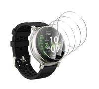 Anoowkoa Paquete de 4 protectores de pantalla para Amazfit Active 3 45mm Premium Vidrio Templado Film Guard Cover-Genuine Super Easy Installation
