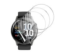 Anoowkoa Paquete de 4 protectores de pantalla para Garmin Venu 4/Garmin Venu 3 45mm no vidrio Premium Soft TPU Film Guard Cover-Genuine Super Easy Installation