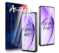 Anoowkoa Protector de Pantalla para OPPO A80 5G,Cristal Templado Pantalla Entera Antihuellas elícula protectora de vidrio templado OPPO A80 5G,3 PCS