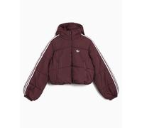 Anorak con logo Crop adidas Originals Adicolor Firebird para mujer Burdeos XS